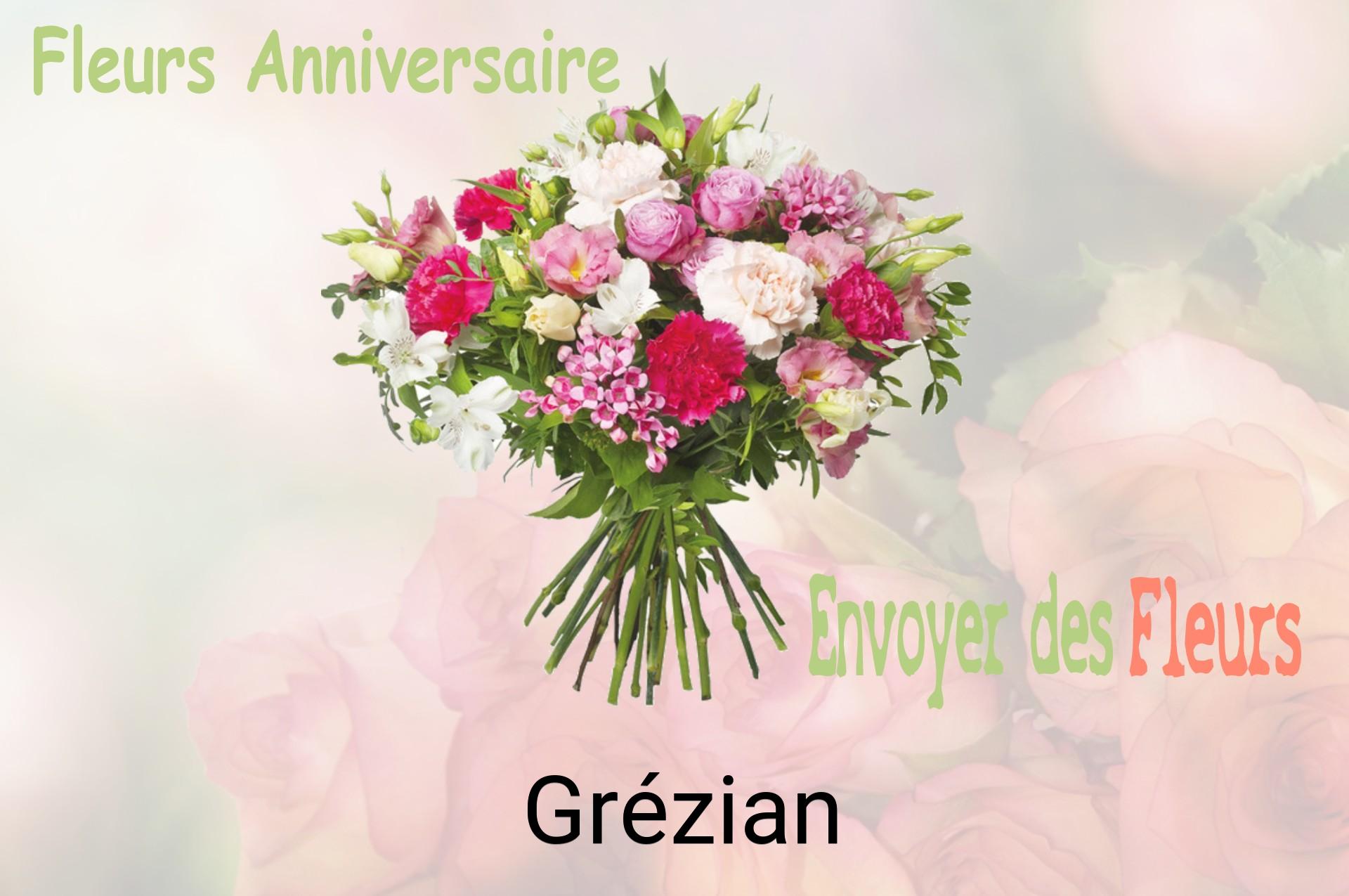 Bouquet de fleurs d’anniversaire livré à Grézian
